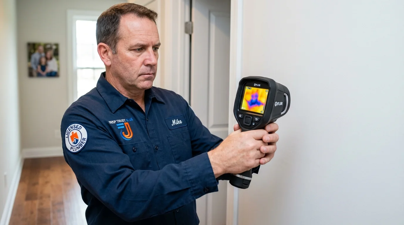 Thermal imaging leak detection by Johns Plumbing LLC in Cardington